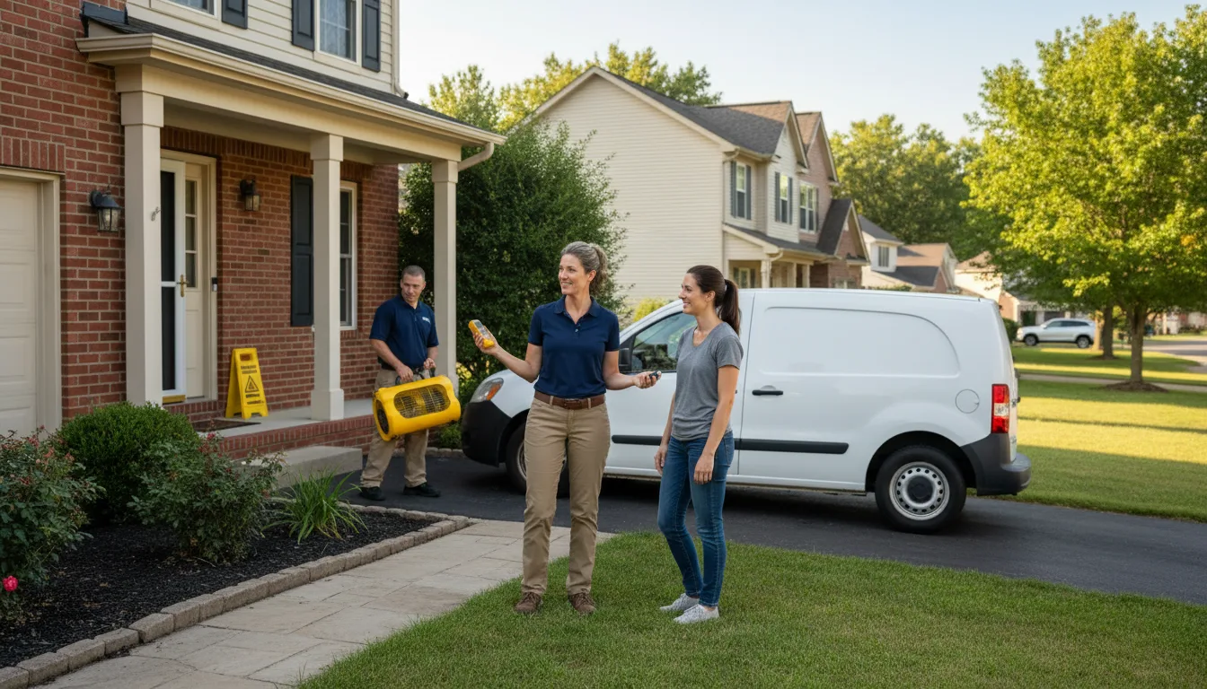 Residential water damage restoration in Siler City, NC